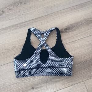 Lululemon Athletic Bra Time to Sweat Black/White size 6